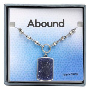 Abound Resin Dog Tag Pendant Necklace
